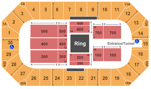 Wings Event Center Map