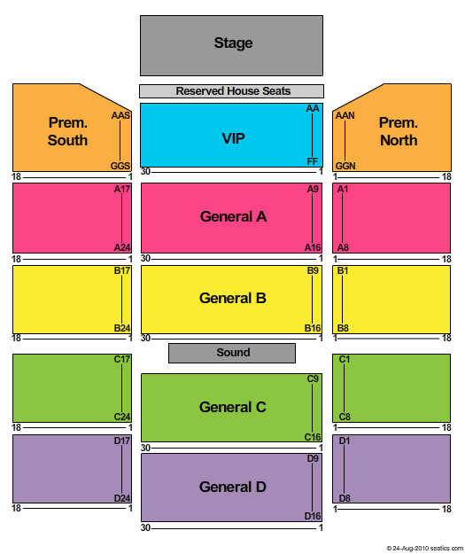 Winstar Global Event Center Seating Chart