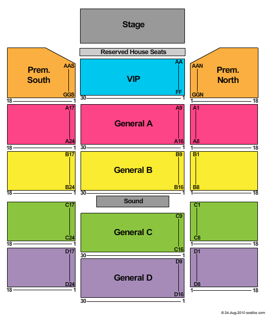 Winstar Casino Seating Chart