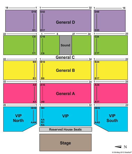 Winstar Casino In Thackerville Ok Seating Chart