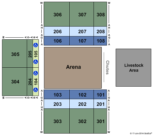 Winstar Casino Global Events Center Seating Chart
