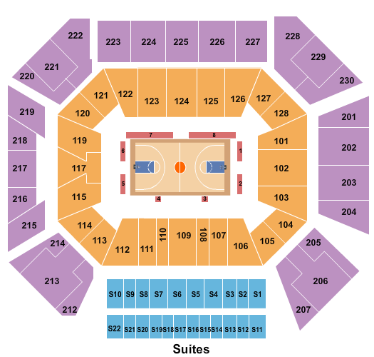 Wintrust Arena Seating Chart: Basketball - Chicago