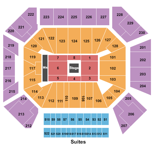 Wintrust Arena Seating Chart: Center Stage