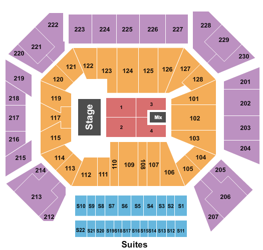 Wintrust Arena Seating Chart: Endstage 3