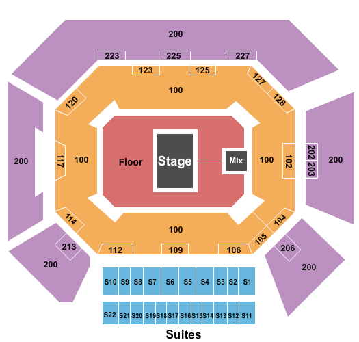 Wintrust Arena Seating Chart: GA By Level 2