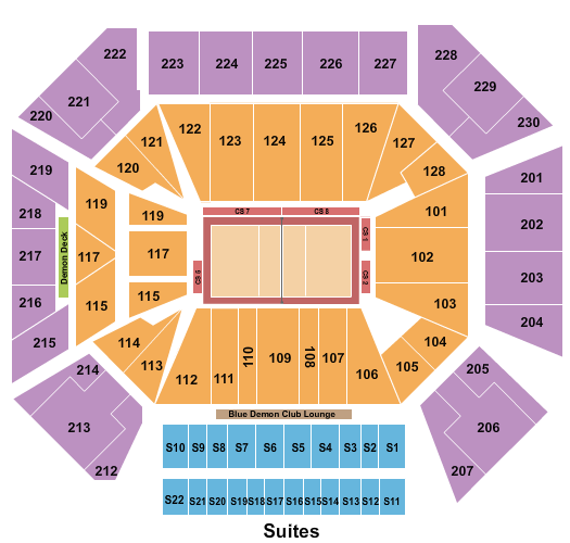 Wintrust Arena Seating Chart: Volleyball
