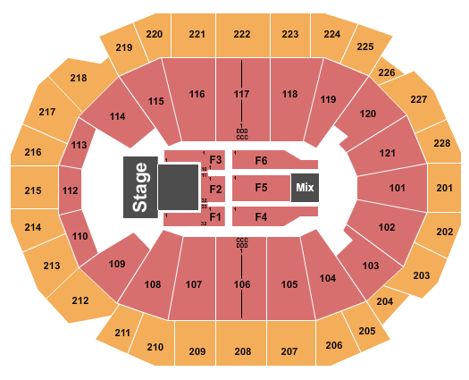 Forum Seating Chart For Concerts