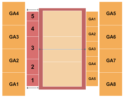 Wisdom Gymnasium Seating Chart: Volleyball