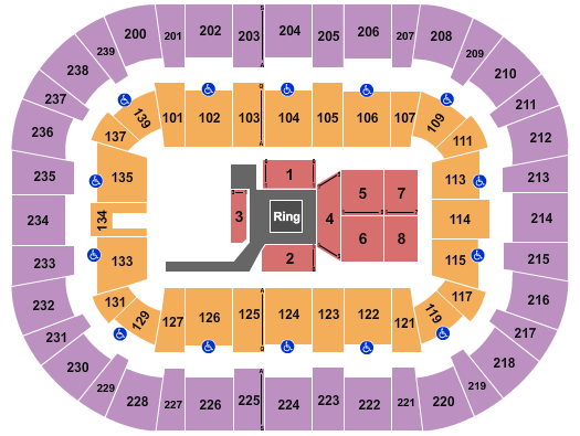 Wolstein Center - CSU Convocation Center Seating Chart: Boxing