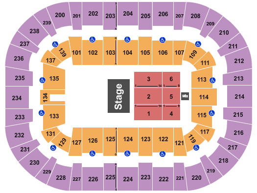 Wolstein Center - CSU Convocation Center Seating Chart: Half House