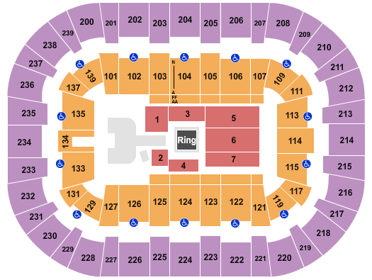 Wolstein Center - CSU Convocation Center Seating Chart: WWE