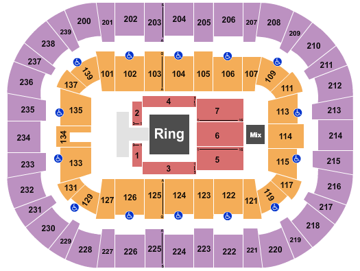 Wolstein Center - CSU Convocation Center Seating Chart: Wrestling 2