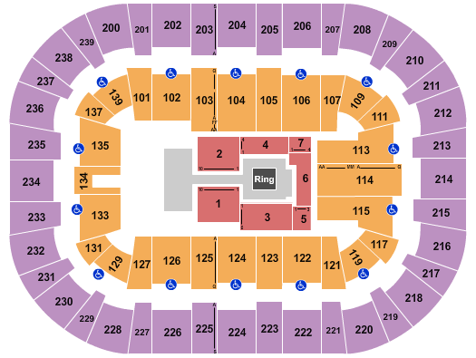 Wolstein Center - CSU Convocation Center Seating Chart: Wrestling