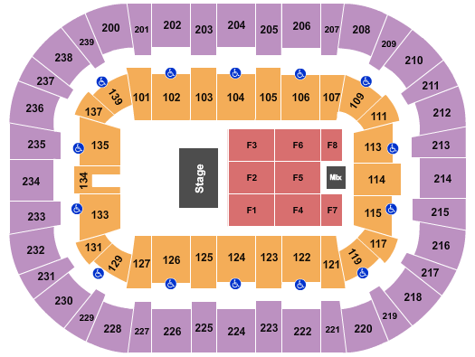 Wolstein Center - CSU Convocation Center Seating Chart: Endstage 2