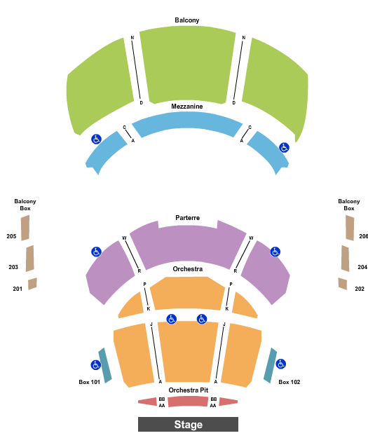 Woltosz Theatre At Gogue Performing Arts Center Seating Chart: End Stage
