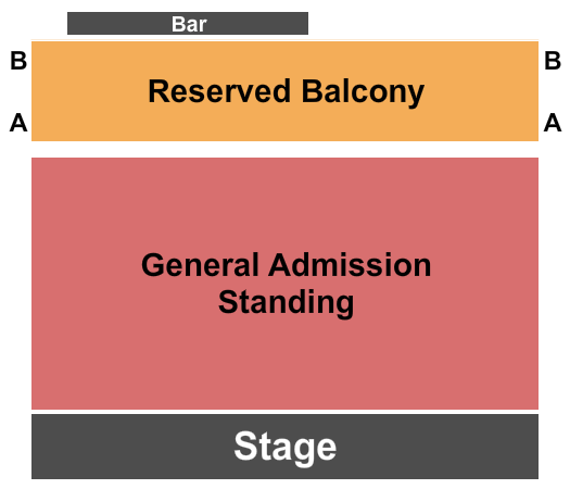 Wonder Ballroom Seating Chart: GA/Reserved Balcony