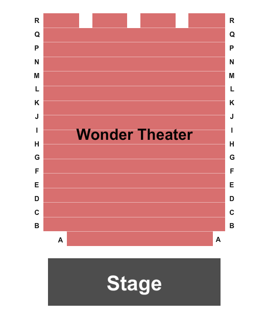 Wonder Theatre - San Antonio Seating Chart: Endstage