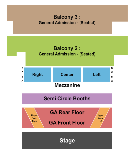 Worcester Palladium Seating Chart: Endstage GA 3