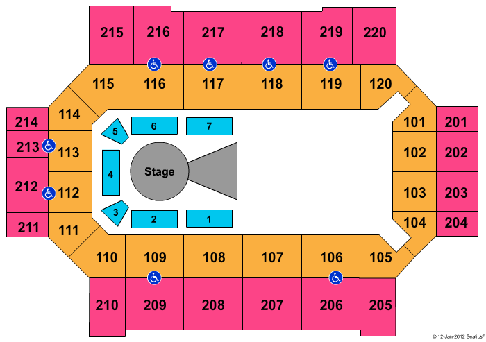 World Arena Seating Chart