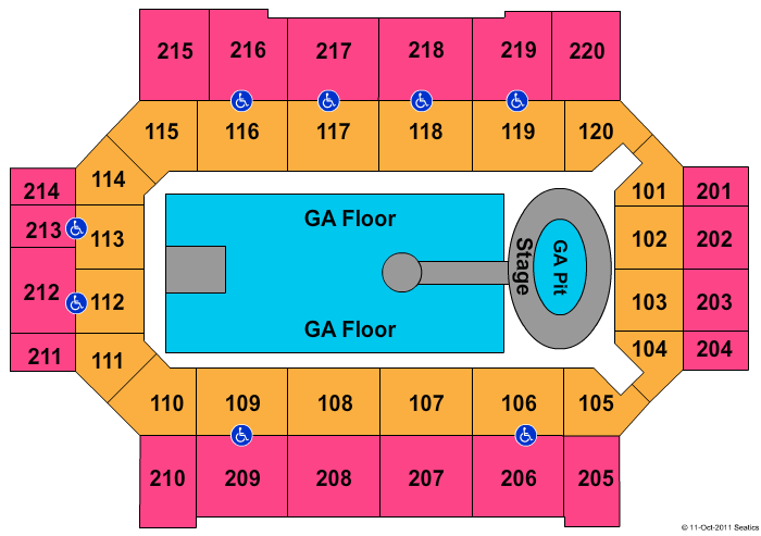 World Arena Seating Chart