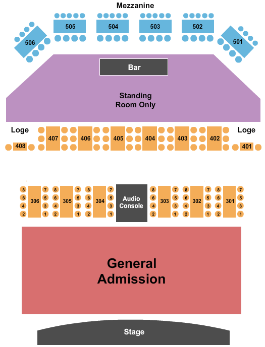 World Cafe Live Map