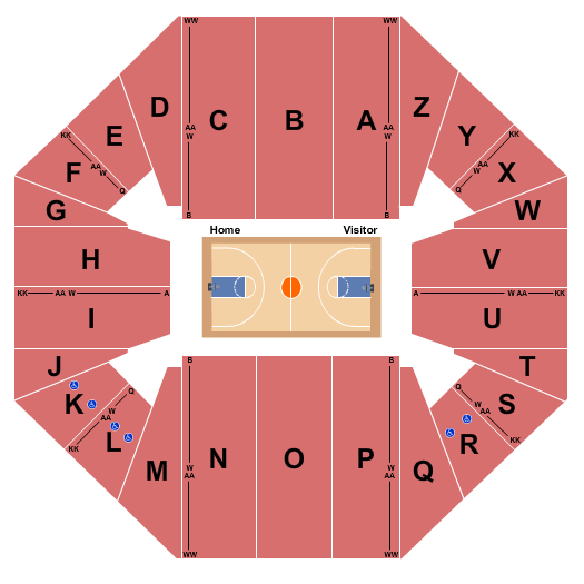Clune Arena Seating Chart