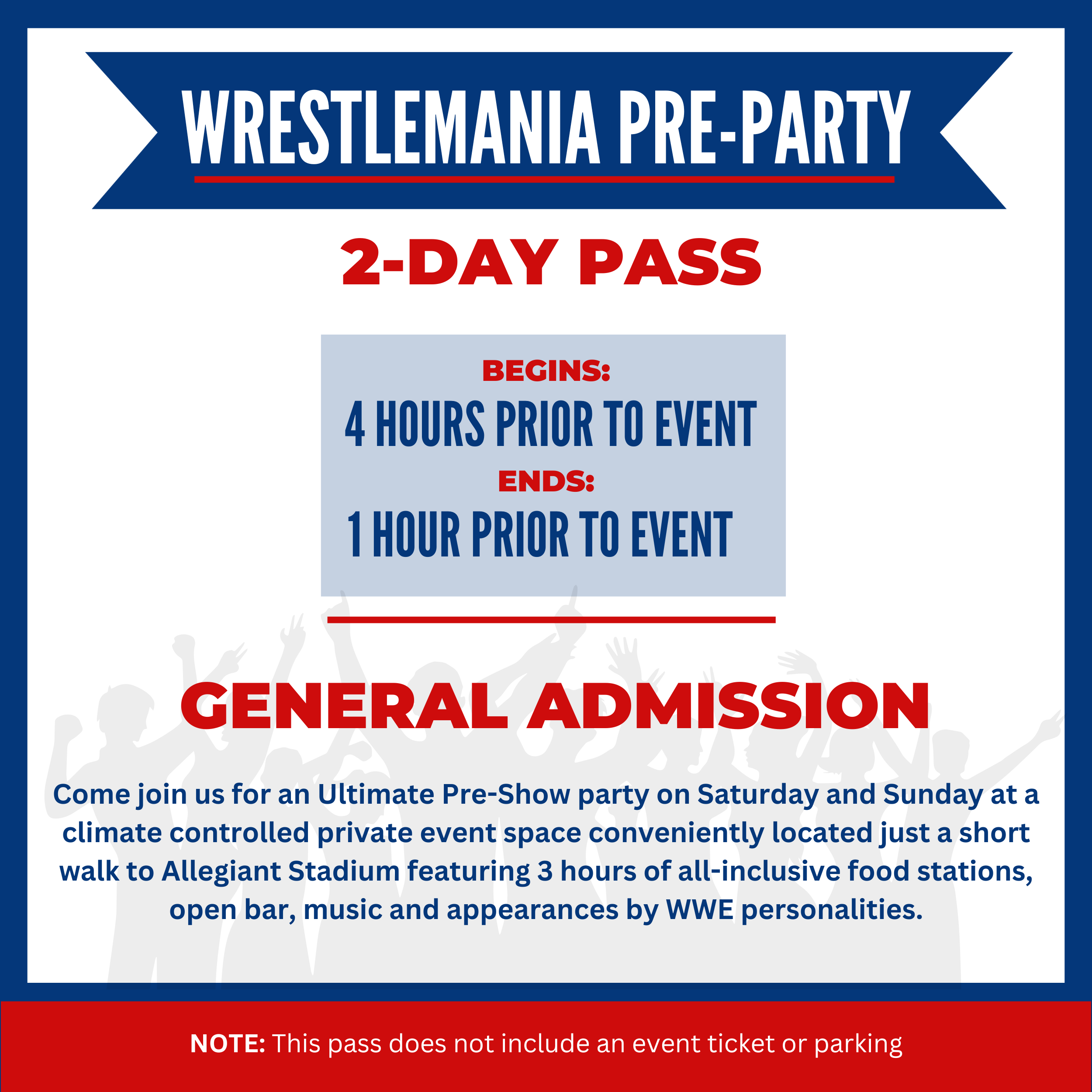WSKY Stadium Seating Chart: WWE 2 Day - Static