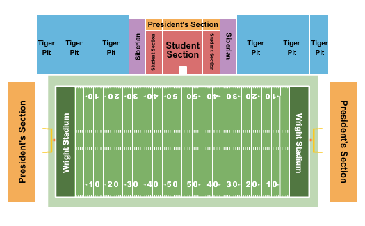 Ted Wright Stadium Seating Chart: Football