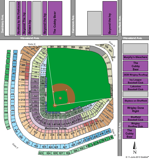 Wrigley Field Seating Chart