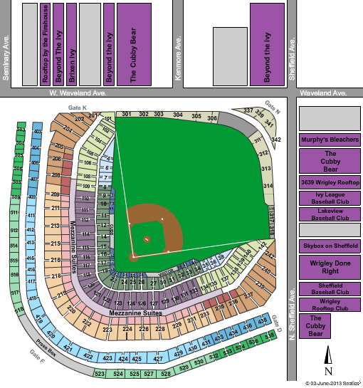 Wrigley Field Seating Chart