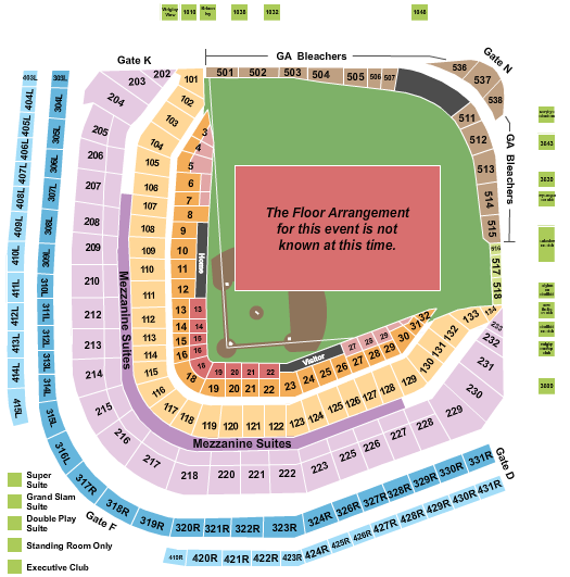 Wrigley Field Seating Chart: Generic Field