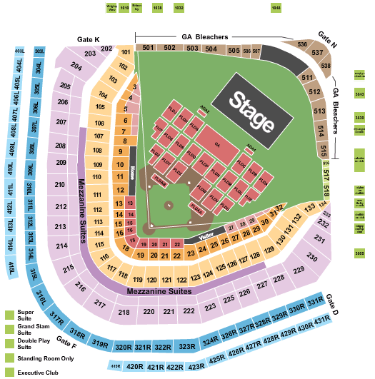 Cubs Wrigley Field Seating Chart