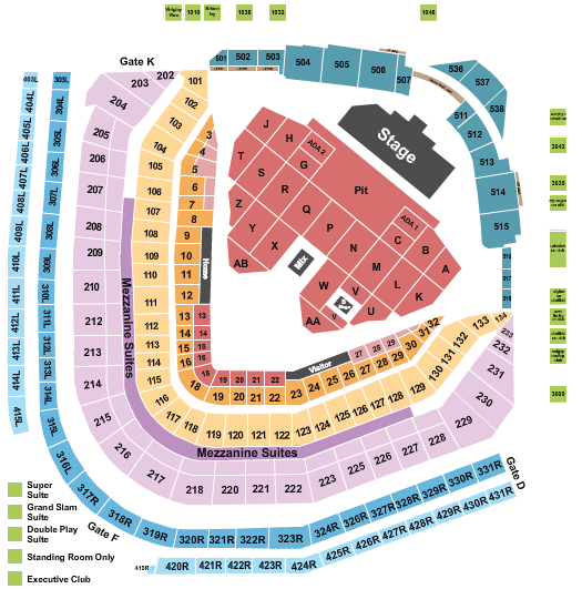 Wrigley Field Seating Chart: Mumford & Sons