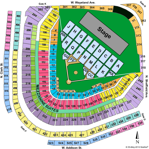 Wrigley Field 3d Seating Chart 4100