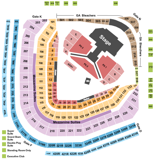 Wrigley Field Seating Chart: Stray Kids