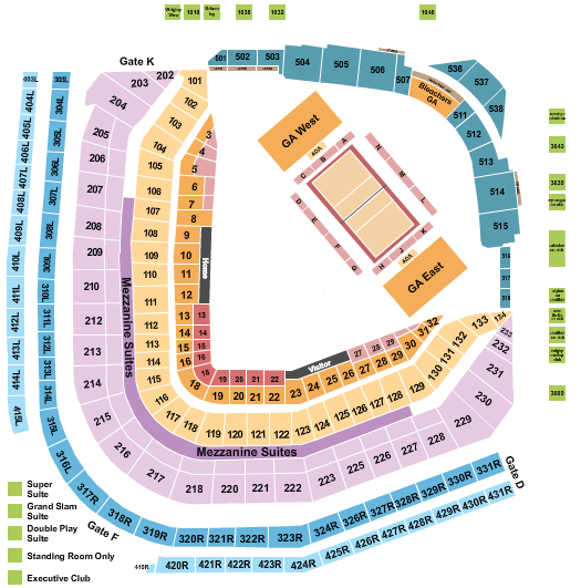 Wrigley Field Seating Chart: Volleyball