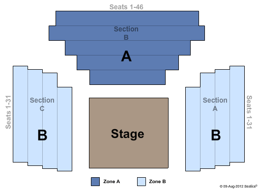 Writers Theatre - Tudor Court Seating Map