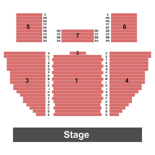 Wynona Thompson Auditorium Seating Chart: Endstage