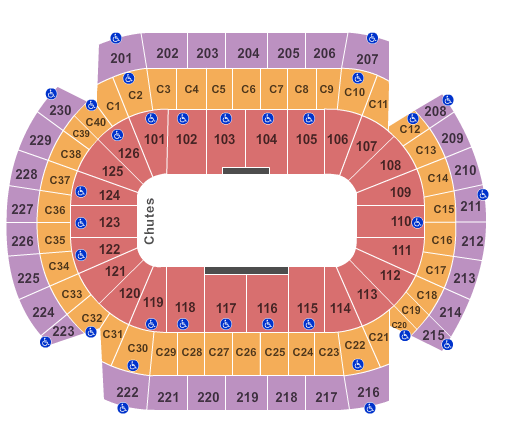 Xcel Energy Center Seating Chart: Rodeo
