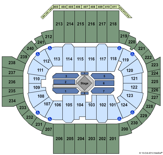 XL Center Seating Chart