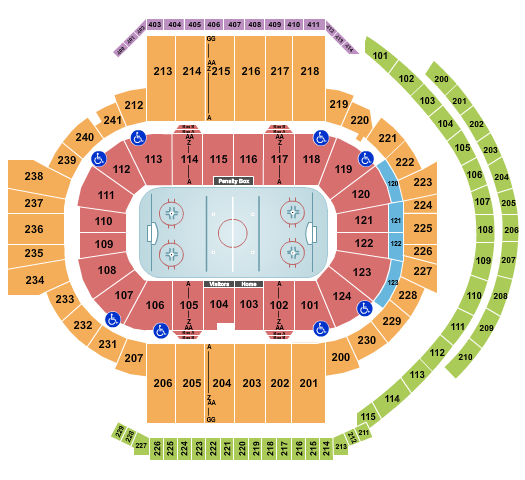 XL Center Seating Chart: Hockey