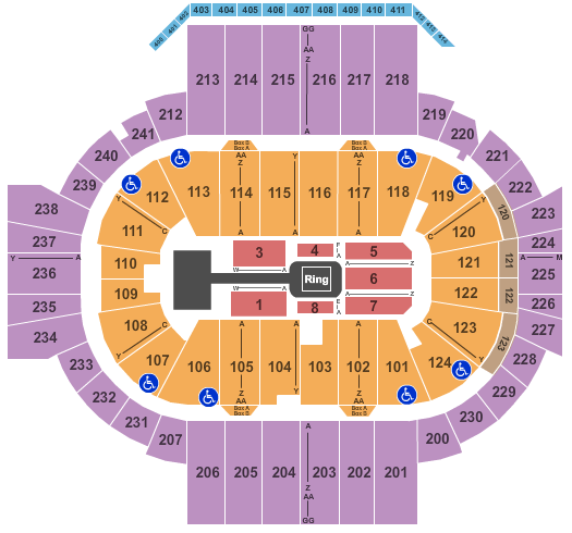 Staples Center Seating Chart Wwe Raw
