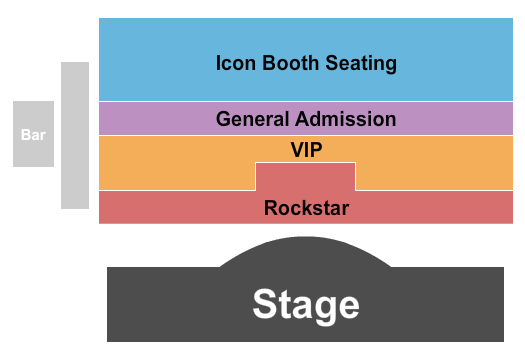 X Rocks Theater at Horseshoe Las Vegas Seating Chart: X Rocks