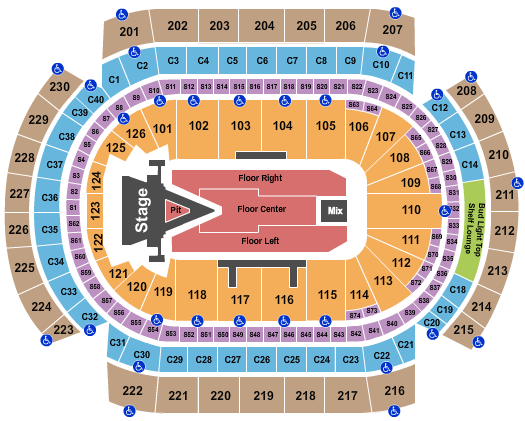 Xcel Energy Center Seating Chart: Aerosmith 2023