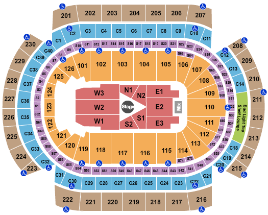 Xcel Energy Center Seating Chart: Center Stage 2