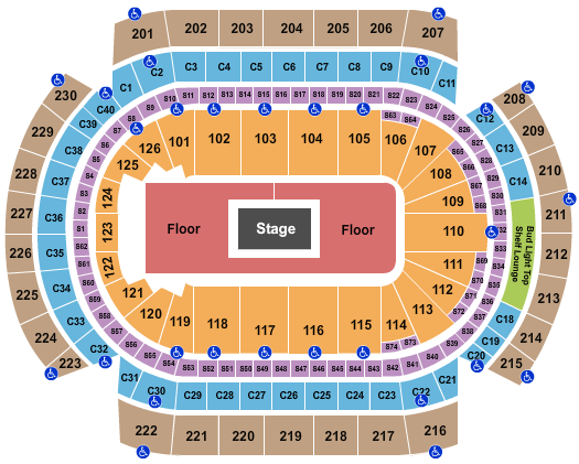 Xcel Energy Center Seating Chart: CenterStage