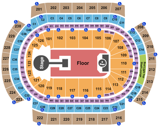 Xcel Energy Center Seating Chart: Childish Gambino