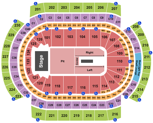 Xcel Energy Center Seating Chart: Endstage Pit 4