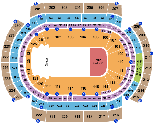 Xcel Energy Center Seating Chart: Half House VIP Party Pit