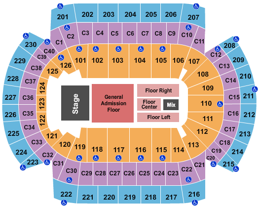 Xcel Energy Center Map